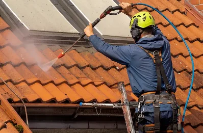 Démoussage et hydrofuge de toiture à Troncens